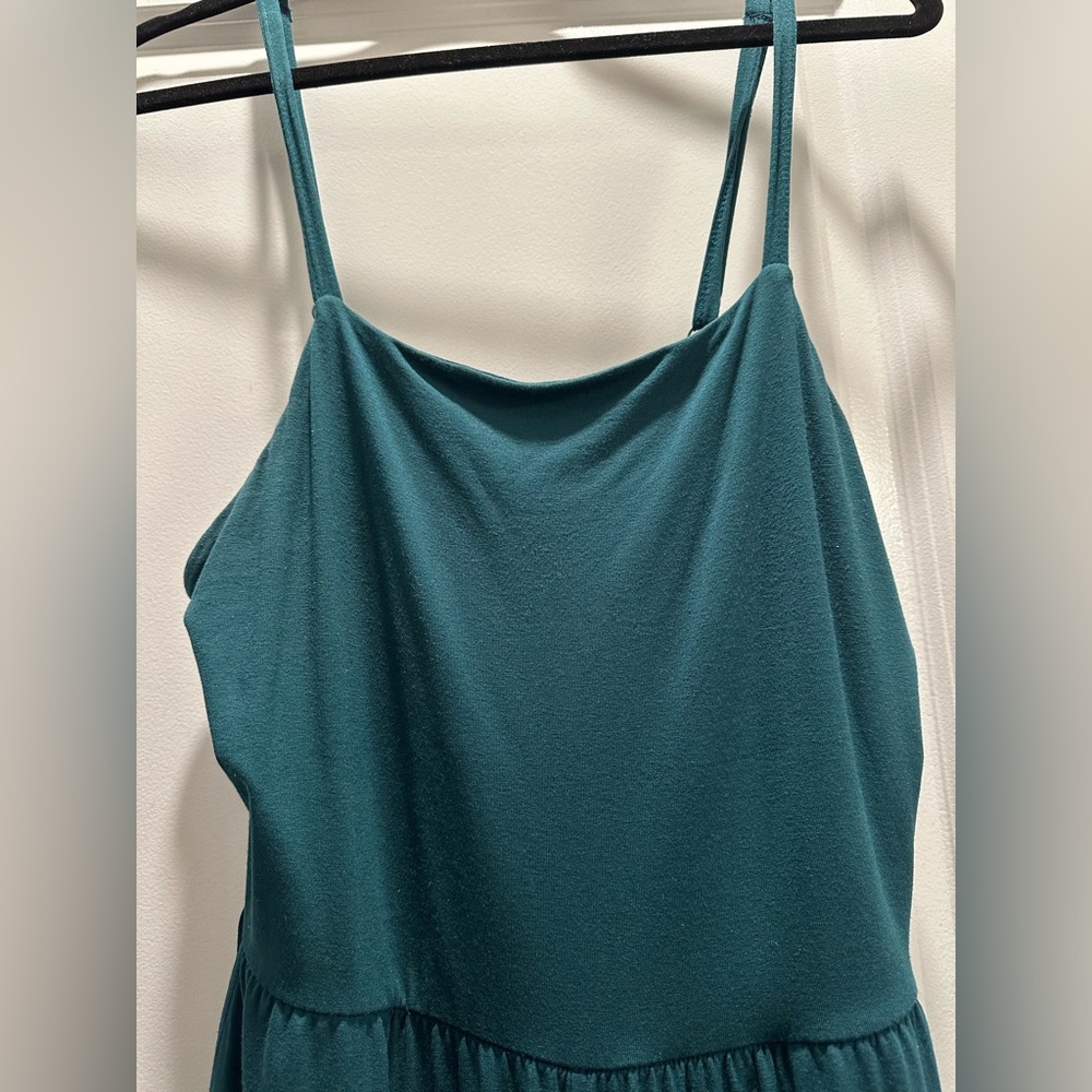 Teal wide leg Jumpsuit